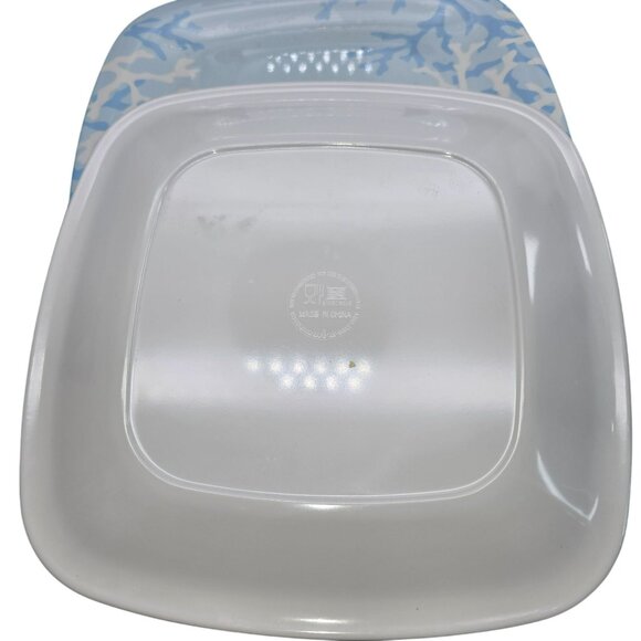 Martha Stewart Coral Blue Sea-Inspired Plate and Bowl Set Dh1323 - Picture 8 of 10